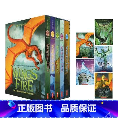 [正版]学乐英文原版Wings of Fire火翼飞龙5册 6-10部 奇幻魔法冒险故事书小说 纽约时报书章节桥梁书