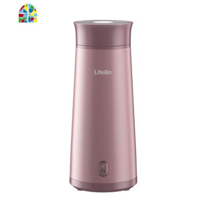 便携式烧水壶保温一体自动家用无线办公室小型迷迷你电热旅行水杯 FENGHOU 玫瑰豆沙色(机械款)