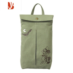 三维工匠新款可爱卡通姆明亚美竖款可挂式便携车载椅后背纸巾盒口罩包 姆明纸巾袋 绿色