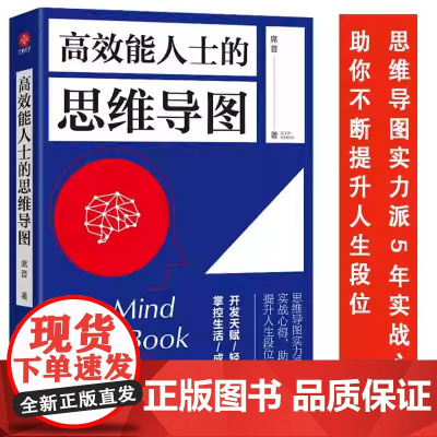高效能人士的思维导图 席音著 思维导图实力派5年实战心得 助你不断提升人生段位 成功励志思维训练开发天赋 正版书籍