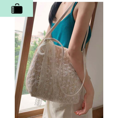 水桶包2020新款潮夏季仙女大容量编斜挎包单肩手提小清新购物袋NEW LAKE女士单肩包