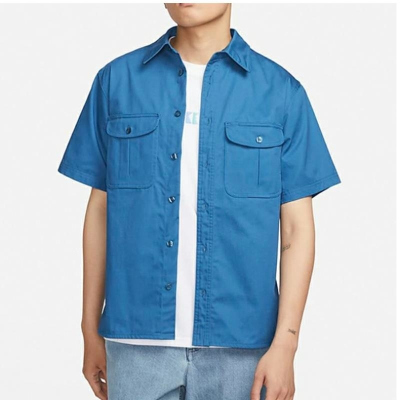 NIKE耐克运动休闲舒适透气男装衬衫FQ0400-457 D