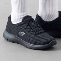 斯凯奇女款休闲健步鞋12985/BBK-5.5双