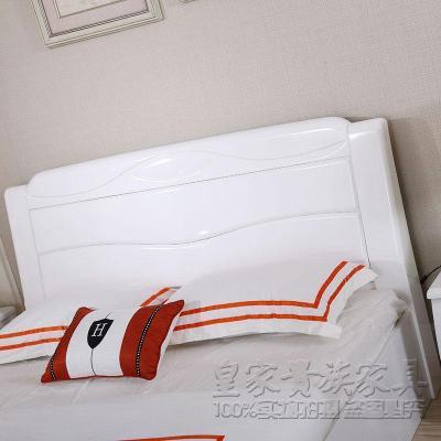 森美人现代简约双人床全实木1.5m1.8米钢琴烤漆主卧室储物公主婚床