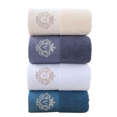 安居先森超柔瞬吸水五星级酒店长绒棉毛巾奥斯汀34*76cm 蓝色 蓝色