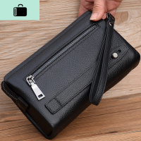 皮手拿包男包手包男士手抓包大容量夹包商务头层牛皮软皮包包潮NEW LAKE