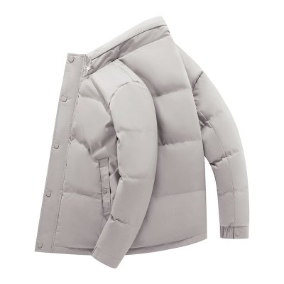 男装棉衣秋冬季商务休闲宽松加厚保暖青年立领百搭棉袄外套男