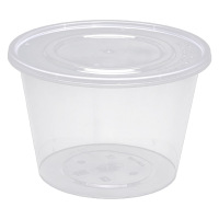 优彩嘉 一次性餐盒 圆碗透明 1750ML*200套 CH-08 箱