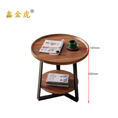 鑫金虎茶几圆形双层边几XJH-CJ31 500*500*600mm