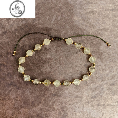 JiMi考研上岸礼物葡萄石原创设计混搭手链女宝石ins女珠串