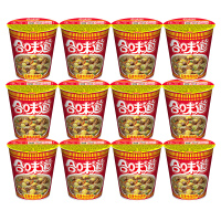 日清 合味道方便面 五香牛肉味 76g/杯 12 杯装 杯面速食方便面网红泡面桶面