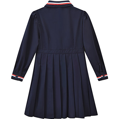 [1件3折]铅笔俱乐部童装2025秋装新款女童连衣裙中大童学院风衬衫裙儿童裙子
