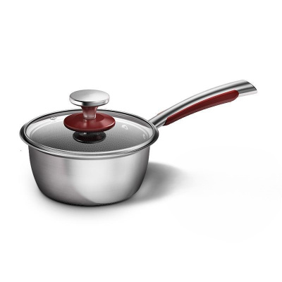 康巴赫(KBH)奶锅316L不锈钢不粘锅婴儿宝宝辅食锅煮面煮奶送蒸屉16cm