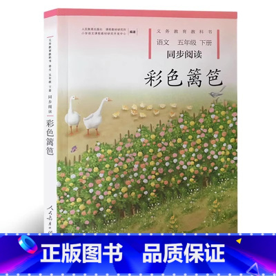 彩色篱笆(5下) [正版]彩色篱笆+水墨菱塘 人教版 小学语文同步阅读5/五年级上下册课外书上下学期义教教科书小学生课外