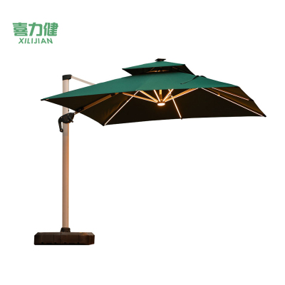 喜力健 户外庭院遮阳伞 罗马伞-带轮底座 套