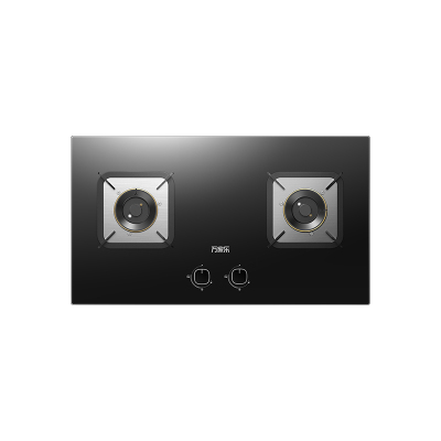 万家乐JZY-PV2 液化气玻璃面板家用嵌入式双眼燃气灶