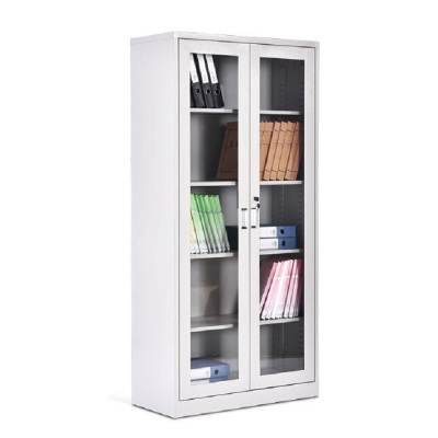 心业通体玻璃门文件柜XYLG1书柜储物柜 此产品单件不出售批量请联系客服