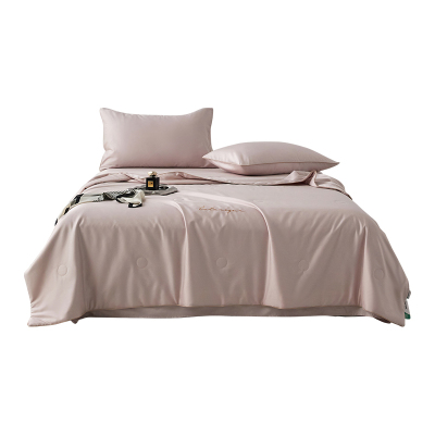 伊伊爱 莱赛尔纯色20大豆夏被四件套