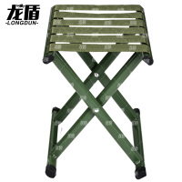 龙盾户外单人折叠椅折叠凳子马扎小凳子钓鱼椅排队军训35小号军绿