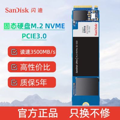 闪迪(SanDisk)500GB SSD固态硬盘M.2接口(NVMe协议)四通道PCIe 3.0至尊高速系列-游戏高速版