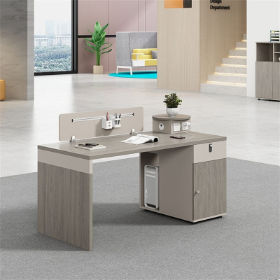 易企采 120*60CM单人位 职员办公桌工位简约现代电脑桌办公室员工卡座桌