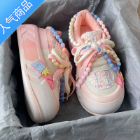 SUNTEK小众设计感夏日多巴胺穿搭鞋子小白鞋女2023年新款板鞋丑萌面包鞋