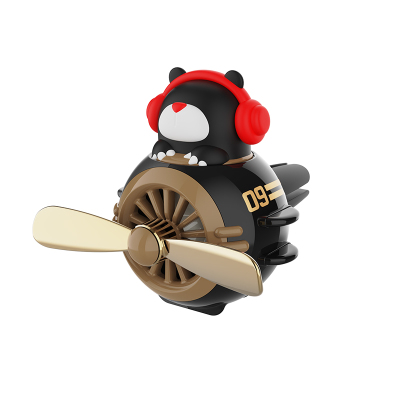 哆啦A梦(DORAEMON) ROCK bear小飞机出风口香薰 黑色