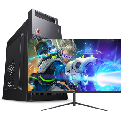  铭能 酷睿i3/4G高频内存/128G高速固态 SSD 台式电脑 台式机 电脑主机 组装电脑 DIY组装机 家用办公电脑台式机 组装机电脑商务娱乐影音学生网课直播电脑+27英寸全套