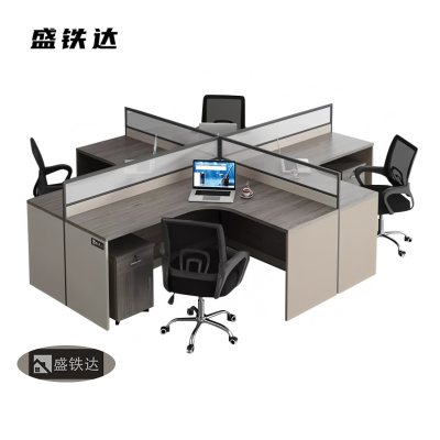 盛铁达 十字型四人位2400*2800*1100mm STD-XXZ77 张