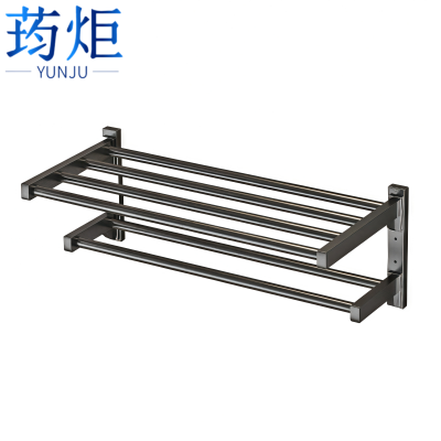 荺炬毛巾架双层60cm个