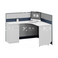 臻远 ZYGW-032屏风工作卡位职员桌办公桌L型单人位