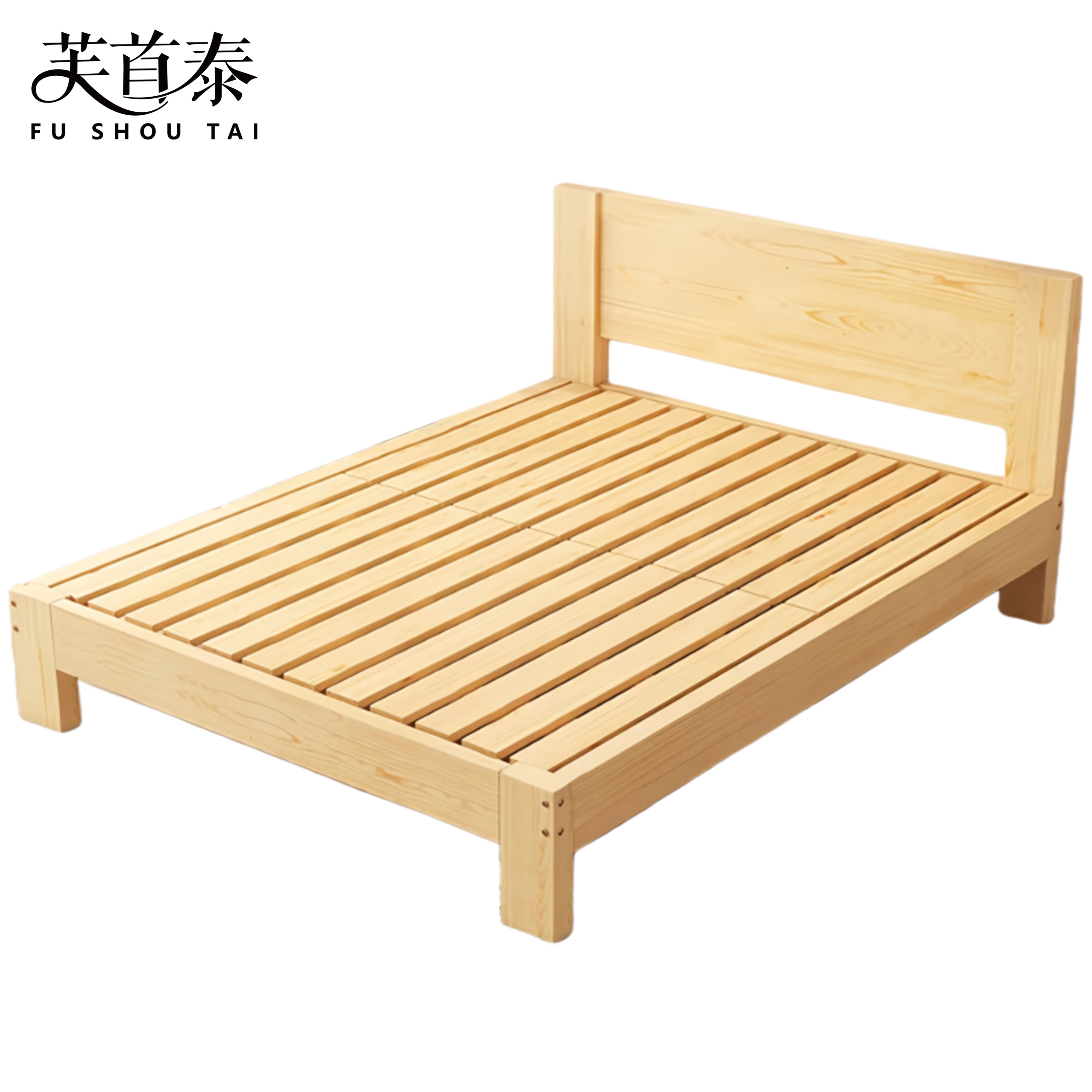 芙首泰木质双人床2000*1800*800mm张