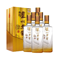 [MN]泸州老窖八年窖头曲臻传陆号52度浓香型白酒500ML*6瓶装白酒整箱