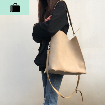2020新款韩国ins简约托特包磨砂大包单肩斜挎女母包学生包NEW LAKE女士单肩包