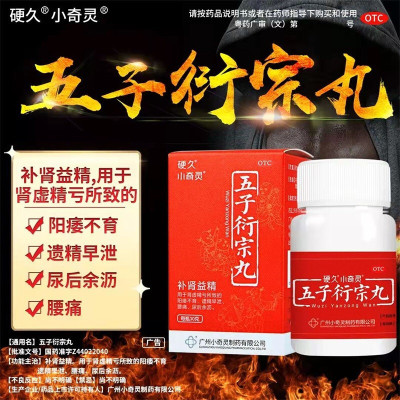 小奇灵 五子衍宗丸 30g/瓶 水蜜丸阳痿早泄 遗精不育 补肾益精 肾虚精亏 腰痛 尿后余沥 男性补肾药丸剂男科用药1盒