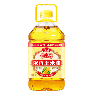 鲁花厨中香浓香玉米油5L
