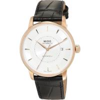 Mido男表 M0374073603101银色圆盘皮带自动机械表抗磁防震时尚休闲表