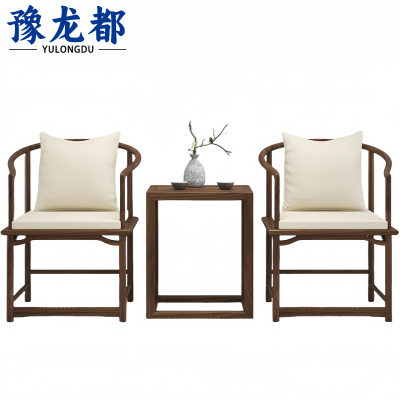豫龙都 休闲椅+边几 双人套