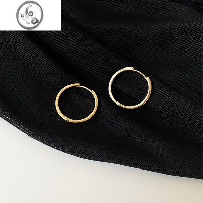 JiMi七里 韩国耳圈小众设计感高级简约金属风2023年时尚圈圈素圈女