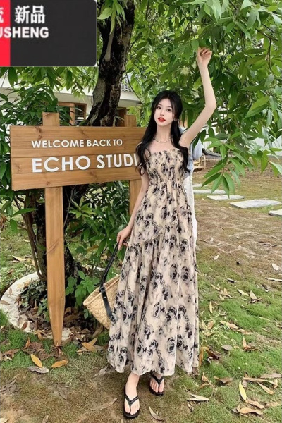 YIBUSHENG2024年新款小个子显瘦新中式连衣裙