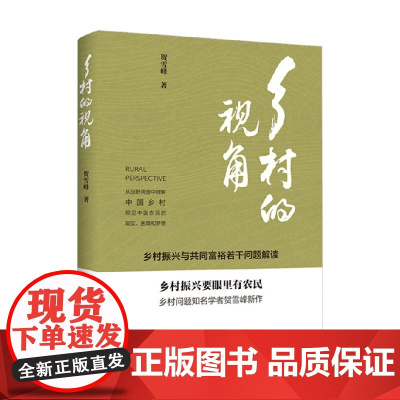 乡村的视角 乡村振兴与共同富裕若干问题解读 贺雪峰 著 社会科学