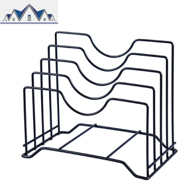 锅盖架坐式壁挂厨房置物免打孔菜板收纳案板家用砧板放锅盖的架子 三维工匠收纳层架