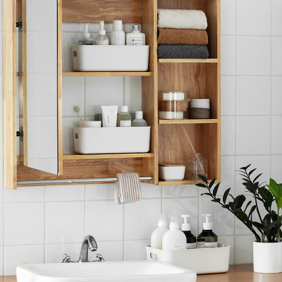 家柏饰(CORATED)懒角落 整理收纳篮塑料浴室厨房卫生间置物盒桌面杂物储物筐66067