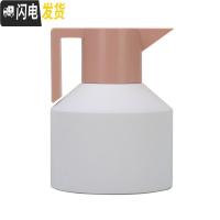 三维工匠北欧几何保温壶家用304不锈钢内胆热水瓶大容量瓶暖开水瓶暖水壶 1.2红色