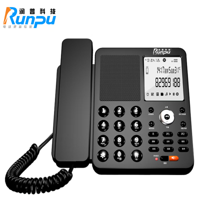 润普(Runpu)RP-BOX9000 行业电脑自动录音电话机 电脑硬盘存储录音 办公商用 固定电话