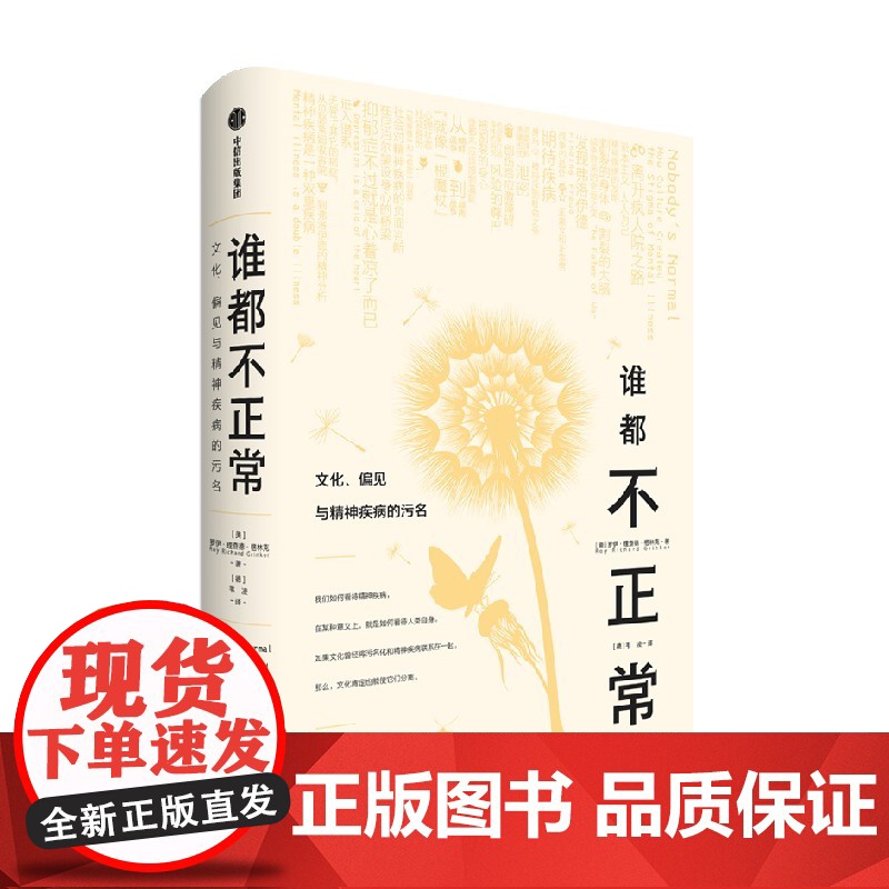 谁都不正常 文化 偏见与精神疾病的污名 罗伊·理查德·格林克 著 抑郁症不过就是心着凉了而已 心理学爱好者
