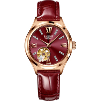 卡梭(KASSAW)手表女自动机械表女士真钻时尚潮流防水新款樱花女表K990L