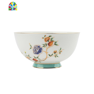 安娜16点家用餐具碗碟套装陶瓷礼品欧式复古盘子小 FENGHOU 8英寸汤菜盘