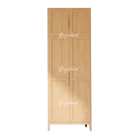 洛诗莲 (RoyceLand) 简约实木衣柜对开双门收纳柜加顶柜