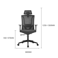 富和美(BNF)办公家具电脑椅家用椅子人体工学椅座椅工作椅员工椅会议椅职员椅办公椅透气网布椅A3008办公椅